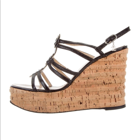 CHANEL Shoes - ❌ON CONSIGNMENT❌Chanel, 40, black wedges